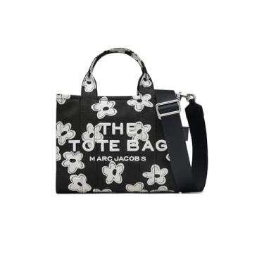 Imagem de Marc Jacobs Sacola pequena de lona Margarida, preta/branca, Preto/branco, One Size