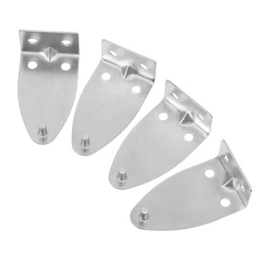 Imagem de 1 conjunto de clipes de fixação de trilho inferior de substituição e suportes de fixação para persianas, peças de reposição e acessórios compatíveis com persianas de rolo e venezianas