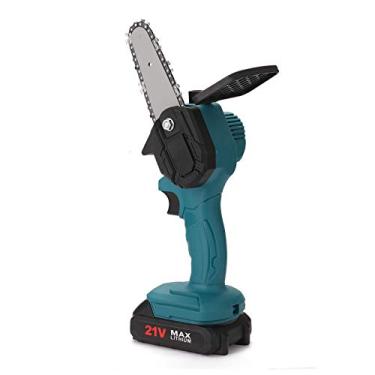 Imagem de Serra Elétrica Portátil de Poda Recarregável Pequenas Serras Elétricas Marcenaria Uma Mão Desbaste Jardim Corrente com E