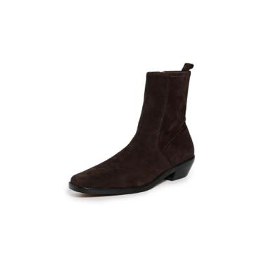 Imagem de Madewell Botas femininas de camurça The Idris no tornozelo, Alfarroba escura, 36
