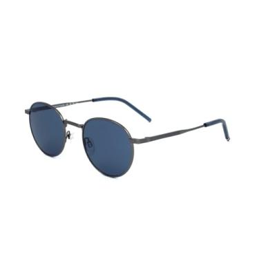Imagem de Tommy Hilfiger Óculos de sol masculinos modernos, R80/Ku Mt Dark Ruth, 50