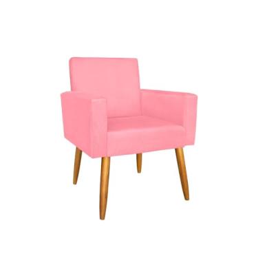 Imagem de Poltrona para Salão de Beleza, Manicure e Penteadeira - Confortável, Durável e Estilosa para Uso Comercial e Residencial (Rosa)