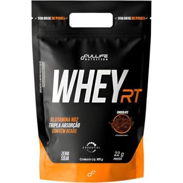 Imagem de Fullife Nutrition, Whey protein concentrado RT, 22g de proteína, Sabor Chocolate, Pouch, 900 gramas • 23 Doses