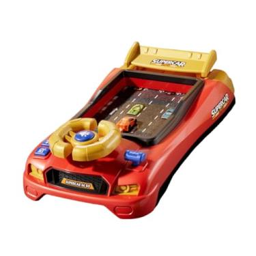 Imagem de JWQFBC Volante de Brinquedo com Música E Melodias, Brinquedo Educativo para Crianças, Presente Ideal, Versão Racing Vermelha