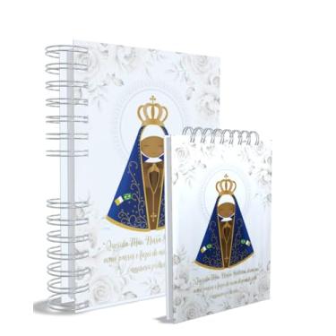Imagem de Agenda Católica 2026 + Bloco de Anotações, Nossa Senhora Aparecida, Azul, Capa 3