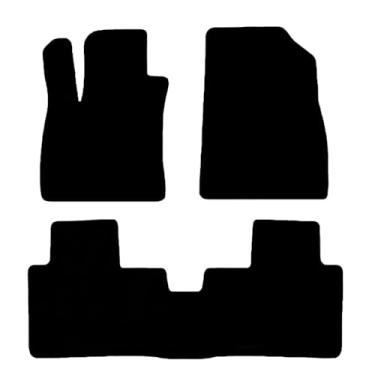 Imagem de Tapetes de carro para Honda Accord 2018-2022, tapete preto de nylon para todos os climas à prova d'água conjunto de almofadas para pés