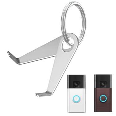 Imagem de Ferramenta de substituição de chave de campainha de vídeo, substituição de chave de fenda de campainha compatível com campainha de bateria de anel (2024), ferramenta de chave de abertura de câmera de