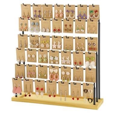 Imagem de Exibição de joias para fornecedores, 6 níveis e 42 ganchos, suporte de exibição de brincos, suporte organizador de brincos para colares, anéis, pulseiras, chaveiros, expositor de joias para vender com