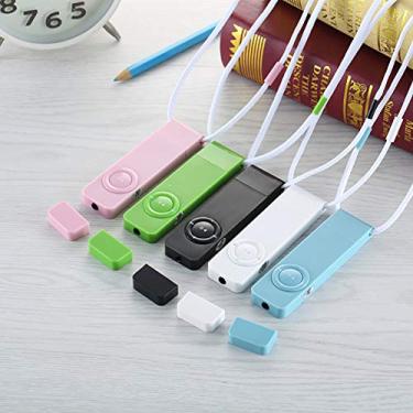 Imagem de Yunseity Leitor de Música MP3 Portátil Fino USB Sports U Disk Com Bateria Recarregável para Atividades Ao Ar Livre (Branco)