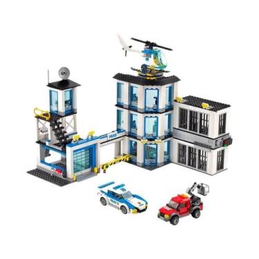 Imagem de Conjunto De Blocos De Montar Da Estação De Polícia Da Cidade Para Meni