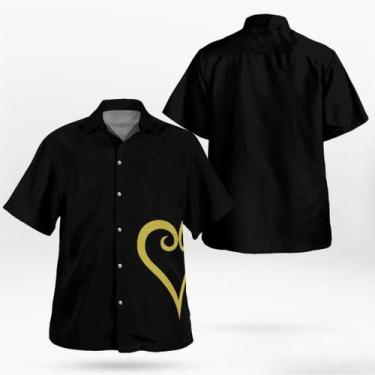 Imagem de Camisa Luffy Dressrosa de uma peça girassol  camisa havaiana de uma pe