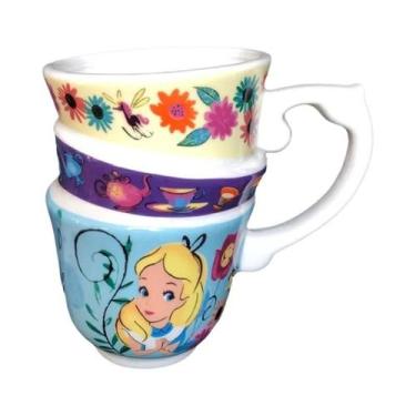 Imagem de Caneca De Cerâmica Criativa De Três Camadas Alice No País Das Maravilh