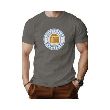 Imagem de Camiseta Masculina De Algodão Com Estampa Da Universidade Da Virgínia,