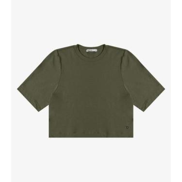 Imagem de Blusa Feminina Manga Curta em Molecotton Endless Verde, GG, Verde