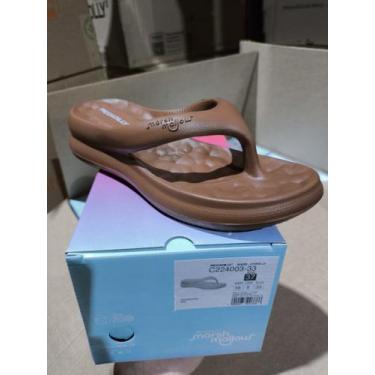 Imagem de Chinelo Feminino Tamanco Piccadilly Marshmallow Slide Cor:ChocolateTam