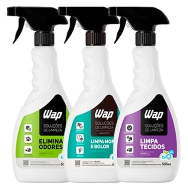 Imagem de Kit Pet Friendly Anti Odores Limpeza Profunda com Mofo Bolor e Limpa Tecidos Completo - WAP