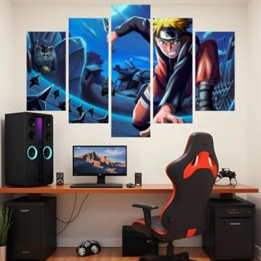 Imagem de Quadro decorativo Mosaico Anime - 5 peças - Sasuke, Kakashi, Akatsuki, Itachi, Hokage - 00 (03)