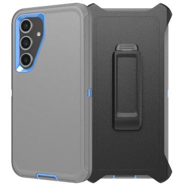 Imagem de Capa da série Defender para Samsung Galaxy S24 FE 5G, robusta e durável, camada segura à prova de choque de grau militar, com proteção de porta, inclui clipe de suporte para coldre para Galaxy S24 FE