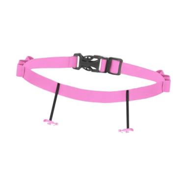Imagem de Dynwave Cinto para número de corrida de triatlo, acessório essencial para homens e mulheres, fácil de instalar, versátil, portátil e de alta, Rosa