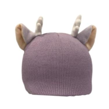 Imagem de oshhni Capa para capacete de esqui, acessório de inverno encantador, decorativo, quente e divertido, em tricô, ideal para esquiar, andar de skate ou, Orelhas de Rena Roxas