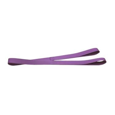 Imagem de harayaa Faixa elástica para alongamento pernas, equipamento para melhorar a flexibilidade, alongador de pernas para porta, faixa elástica para Pilates e, Roxo