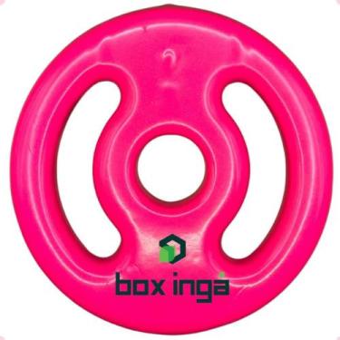 Imagem de Anilha Emborrachada 2Kg - Rosa - BOX INGÁ