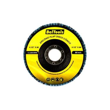 Imagem de Disco Flap Cônico 4.1/2 Para Metal Grão 80 Beltools