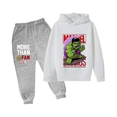 Imagem de Conjunto De Moletom Com Capuz Do Hulk Para Crianças, Suéter E Calças D