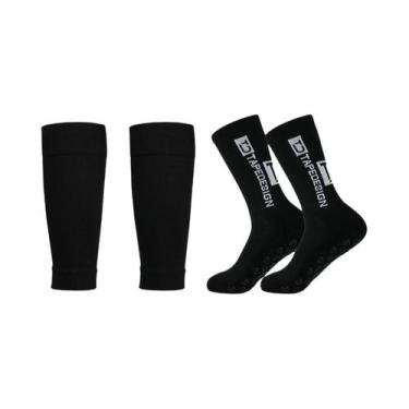 Imagem de Meias Esportivas Antiderrapantes Para Futebol, Proteção De Perna TC, 1