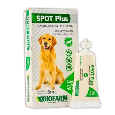 Imagem de Carrapaticida e Pulgicida Com Ação Repelente Spot Plus 6ml para Cães d
