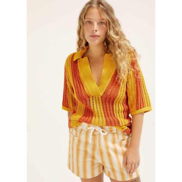 Imagem de Camisa Polo Hering + Cosmo Oversized Em Tricô Feminina-Feminino
