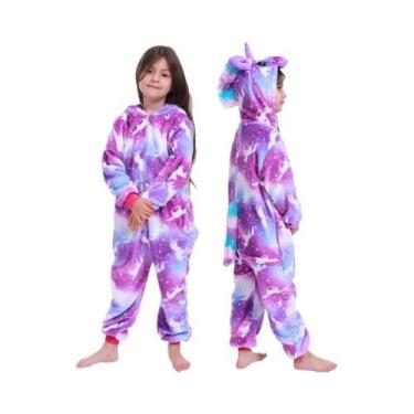 Imagem de Conjunto De Pijamas Kigurumi Unissex Para Crianças, Unicórnio Panda, M