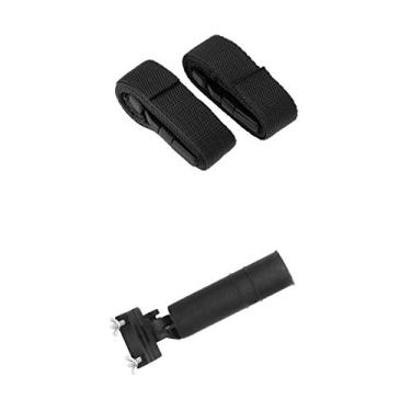 Imagem de Lljsszr Suporte Ajustável para Guarda-chuva de Bicicleta, Dobrável, para Carrinho de Bebê, Preto