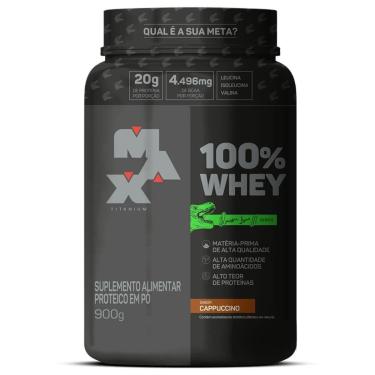 Imagem de 100% Whey Dino Series - 900g Cappuccino - Max Titanium-Unissex