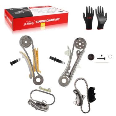 Imagem de YA-MAYPAY Kit de corrente de sincronização do motor com tensor e guia [SOHC, 6Cyl 4.0L] Compatível com F.o.r.d, Mercury, Maz - Explorer, Explorer Sport Trac, Ranger, Mountaineer (AMP-S0203-A)