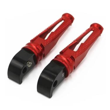 Imagem de Anti-derrapante Apoio para os pés traseiro para yzf r3 r15 r25 fz1 fz6 fz6r xjr1300 apoio para os pés traseiro do passageiro(Red)