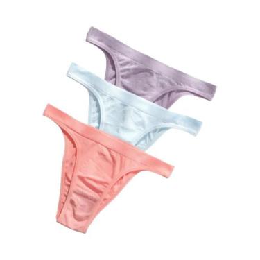 Imagem de Conjunto De Calcinhas Brasileiras Sem Costura De Cintura Alta Para Mul