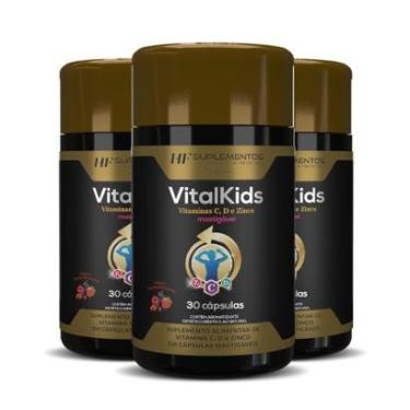 Imagem de 3X VITALKIDS VITAMINA C D ZINCO 30CAPS MASTIGAVEL HF-Unissex