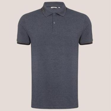 Imagem de Camisa Polo Dudalina Mescla Jacquard Masculino-Masculino