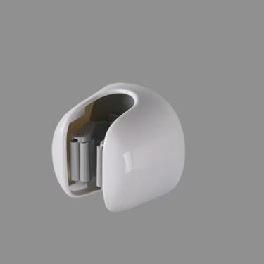 Imagem de Suporte de esfregão montado na parede, prendedores de esfregão de plástico sem perfuração, clipe de esfregão antiderrapante, organizador de pá e vassoura, branco