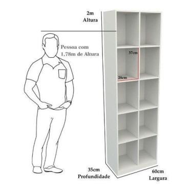 Imagem de Armário Colmeia Mirela M26 100% Mdf (closet Lojas Expositor) - VETORIA