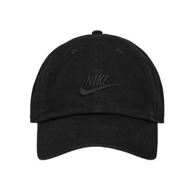 Imagem de Nike Boné Club Swoosh com alça ajustável - unissex (EUA, alfa, grande, GG, H86 preto/preto)