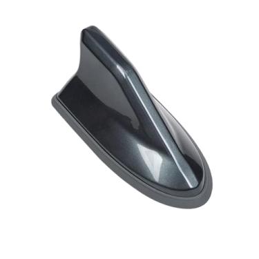 Imagem de Antena de barbatana de tubarão de carro antena de sinal de rádio FM à prova d'água para assento, peças externas de carro, multifuncional, externa, (cinza escuro)