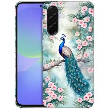 Imagem de GlamCase - Capa com suporte estampado floral pavão para A365G branco