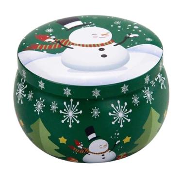 Imagem de Vela perfumada de Natal pote de lata portátil para viagem cera de soja caixa de presente (tipo e)