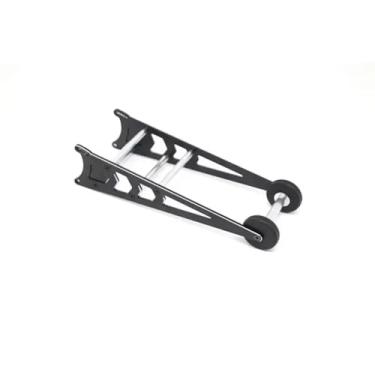 Imagem de MYHWDRNU Peças de carro RC compatíveis com Traxxas para Slash 2WD 1/10 RC Carro Upgrade Peças Acessórios 1 conjunto de liga de alumínio Roda traseira Head-up Wheel