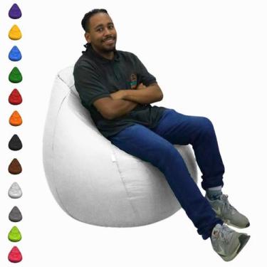 Imagem de Puff Pera Cheio Gigante Grande Almofadão Para Eventos Descanso Materia