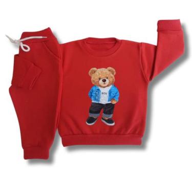 Imagem de Conjunto Infantil de Moletom Flanelado Bebê Unissex - Timiliki Baby We