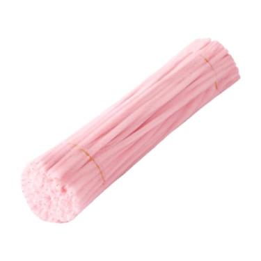 Imagem de Nishiyuenyi Artesanato com Limpadores de Cachimbo para Fazer Flores, Decoração, Buquê DIY, Chenille para Projetos de Arte E Artesanato em Sala de Aula, Luz Rosa