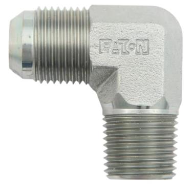 Imagem de Aeroquip FCM2626 Adaptador macho AN para tubo (AN 822) com dobra de 90 graus, aço, -08 a 1/2"